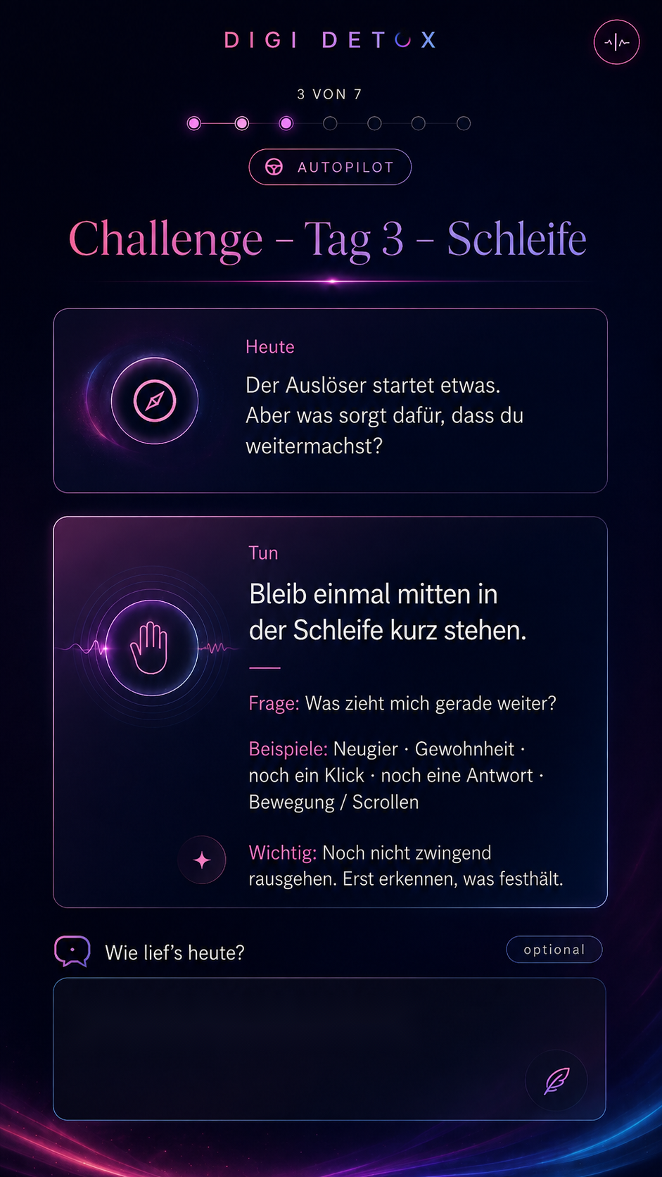 DIGI DETOX – Tag 3