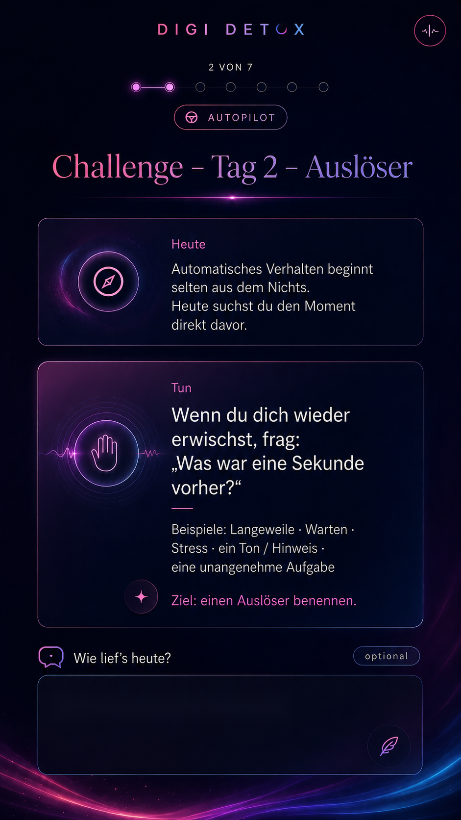 DIGI DETOX – Tag 2